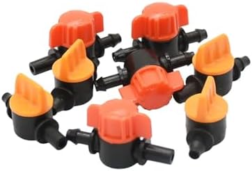 15-100pcs 1/4 Inch 4mm Barb Tap Hose Connector Valve 4/7mm Mini Garden Drip Irrigation System Pvc Fittings(K x 6mm - 50pcs) - Image 6