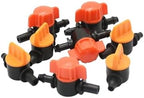 15-100pcs 1/4 Inch 4mm Barb Tap Hose Connector Valve 4/7mm Mini Garden Drip Irrigation System Pvc Fittings(E - 50pcs) - Image 6
