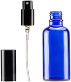 YIZHAO Blue Glass Spray Bottles 2oz, with Small Fine Mist Spray, Metal Cap, Refillable for Essential Oil,Travel,Cleaning,Perfume,Aromatherapy,Makeup – 12 Pcs - Image 4