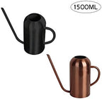 Watering Can, Long Mouth Watering Pot Stainless Steel Large Capacity Watering Plants and Flowers Indoor Watering Can (Color : Black, Size : 21x24.8cm)(Black) - Image 3
