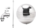 Adjustable Float Ball Valves - 1/2" NPT Male Thread Stainless Steel 304 Elbow Flow Control Float Valve for Automatic Water Level Control Tank Pond Water Tower - Image 3