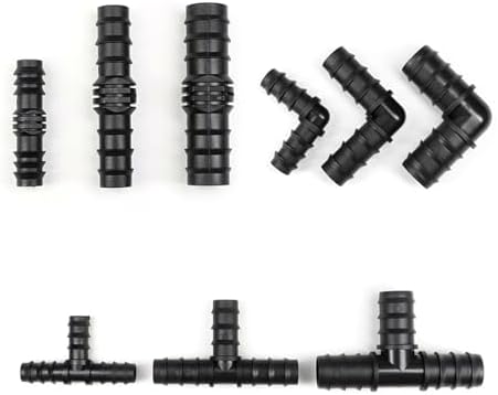 16mm 20mm 25mm PE Pipe Barb Connectors Tee Elbow Straight End Garden Water Drip Irrigation Hose Reducer Splitter Fitting(End Plug,25MM-20 PIECES) - Image 5
