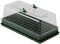 Vego garden Germination Cell Bundle 10" x 20" 76 Cells Stackable Seed Starter Germination Tray with Seedling Humidily Dome and 10" x 20" Bottom Watering Tray by Unknown