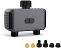 Bluetooth Sprinkler Timer 2 Zone, Smart Water Timer with APP Control, IP55 Hose Timer for Garden Yard, Rain Delay & Manual Irrigation, 7-116 psi 40-113℉ Long R by Yoidesu