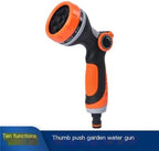10 Function Garden Hose Nozzle, ABS TPR Thumb Control Spray Gun - Image 4