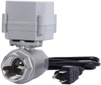 NPT 1'' 2-Way AC 110-230V Motorized Ball Valve CR2-02 Electrical Ball Valve Normal Closed Stainless Steel 304 DN 25MM by BOKYWOX