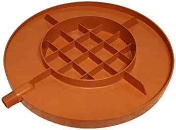 Drain Away Terra Cotta 12 inch Plant Saucer Heavy Duty Drain Tray for Large Pots Indoor Outdoor Waterproof UV Resistant | Protect Floors Decks | 12in 15in 22in | White Gray Terra Cotta Black - Image 2