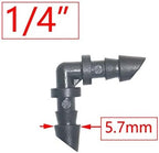 Utility Connector Adapter Hose Connector Adapter 1/8 1/4 inch Garden Irrigation Connector, Barbed Single and Double Elbow Drip Irrigation Arrow Connector, for 3/5 4 / 7Mm Hose/Elbow - Image 2