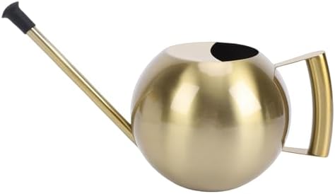 Dpofirs 1000ml Stainless Steel Watering Can | Detachable Long Spout for Indoor Plants, Home Garden & Potted Flowers, Ergonomic Handle (Antique Gold) - Image 6