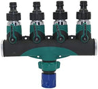 Hose Connector Adapter 1 Set Of Water Kits 3/4 Inch Standard Thread Straight Y 4 Way Connector Garden Irrigation System Accessories (Color : 4 Way Connector) by Unknown