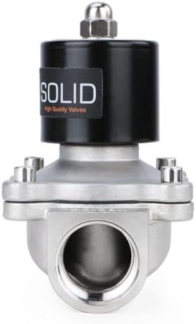 U.S. Solid 1 inch Stainless Steel Electric Solenoid Valve 110VAC Normally Closed Air Water - Image 2