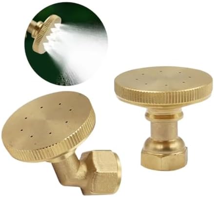 Adjustable 8 Hole Brass Sprayer Nozzle Atomizing Mist Fitting for Garden Hose - Image 3