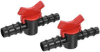2/3/4Pcs Barbed Ball Valve 1/4" 16mm 19mm 25mm 19mmx16mm Barb Connector Shut Off Switch Plastic for Irrigation Drip Tube(25mm 2Pcs) - Image 6