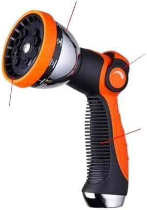 Hose Spray Nozzle, 10 Metal Duty Watering with Thumb Control - Image 2