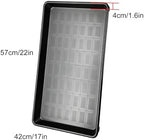 Rectangular Plastic Trays for Plants, Plant Watering Tray, PVC Material, Reinforced Bottom Mesh, Suitable for Both Indoor and Outdoor(Black,57x42x4cm/22x17x1.6in) - Image 2