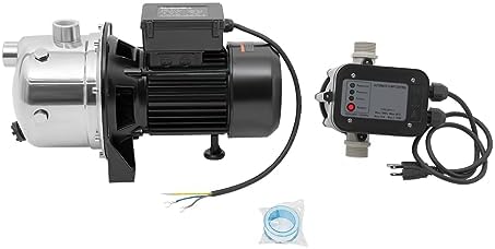 Well Pump, 1.5 HP 115V Water Transfer, Sprinkler Booster Jet Pumps with Automatic Controller for Garden Lawn Irrigation System - Image 6