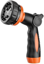 Garden Hose Nozzle Heavy Duty -Thumb Control Spray Nozzles for Garden Hose High Pressure, 7 Patterns Water Hose Nozzle for Car Wash, Watering Lawn and Pets by VCFormark