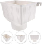 Rain Gutter Diverter PVC Downspout Connector for Outdoor Water Collection System, 110mm Standard Rainwater Drain Funnel Compatible with Gutter Downspouts - Image 3