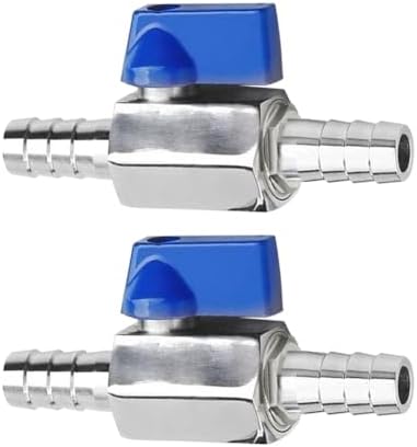 2Pcs Shut Off Valve 3/4" Hose Barb Ball Valve for Water Fuel Air by BesNPT