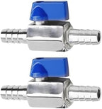 2Pcs Shut Off Valve 3/4" Hose Barb Ball Valve for Water Fuel Air by BesNPT