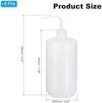 PATIKIL 1000ml Wash Bottle, 8pcs Plastic Squeeze Bottle Narrow Mouth Bottle Watering Tools Foam Bottle for Green Soap Cleaning Washing Irrigation, Clear - Image 2