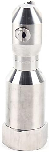 1" Cleaning Nozzle, 360° Rotating Spray Nozzle, 303 Stainless Steel Washing Nozzle, 50L/Min Flow High Pressure Continuous Rotary Washer Nozzle for Barrel Tank Cleaning - Image 6