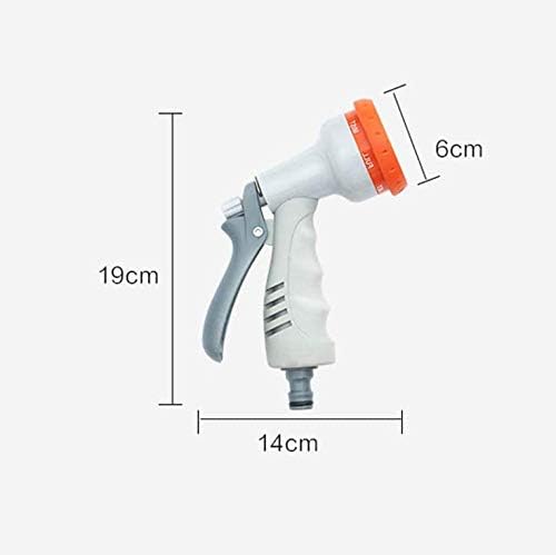 Garden Hose Nozzle, Heavy Duty Metal Water Hose Nozzle with 8 Adjustable Spray Patterns, - Image 2