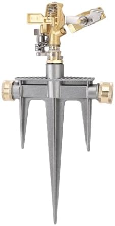 Generic Garden Sprinkler, 360 Degree Rotating Brass Nozzle, 49FT Spray Distance, with Spike Base, for Lawn Yard Orchard Irrigation - Image 2