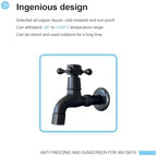 Freestanding Water Fountain, Stainless Steel Water Column Garden Water Tap, Hose Holder/Outdoor Faucet Water Fountain Stand with 10m Spray Gun & Hooks - Image 6