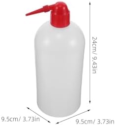 6 Pack Plastic Wash Bottles, 1000ml Narrow Mouth Squeeze Bottles - Image 2