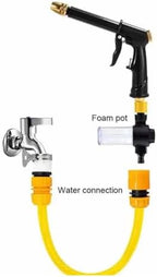 10M High Pressure Water Gun Household Wash Black Adjustable Nozzle Watering Pipe for Plant(2) - Image 7