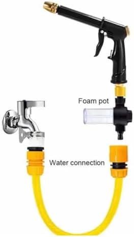 10M High Pressure Water Gun Household Wash Black Adjustable Nozzle Watering Pipe for Plant(2) - Image 7