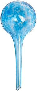 Aqua Hand Blown Glass Water Bulbs Plant Flower Watering Globes Cans Glass Ball for Home Decor (1, Light Blue) by ACEVER--LivewithSmile