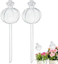 M METERXITY 2-Pack Plant Watering Globes, 9.8 Inch Plastic Self Watering Planter Insert with 2 Stoppers for Indoor/Outdoor Plants, Self Water Devices [Transparent] by MMETERXITY