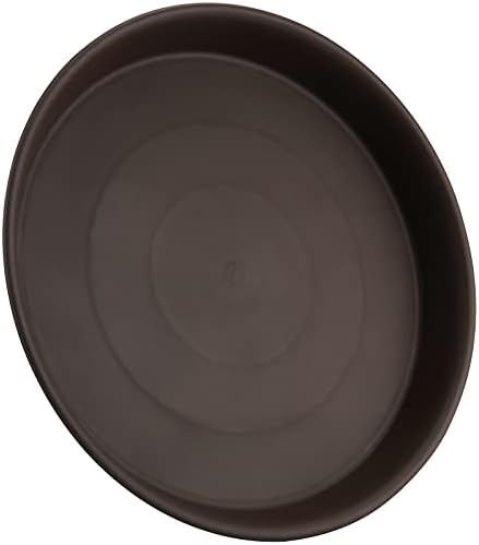 FUNSUEI LAUYUT 24 Pack 12 Inches Plant Saucer Drip Trays, Suit for Pots Less Than 10 Inches Bottom Diameter, Thick Brown Plastic Plant Trays, Round Plastic Drip Trays for Indoor and Outdoor Plants - Image 4