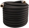 Heavy Duty Premium Garden Hose 150ft x 3/4", 300PSI Working, 1000PSI Burst, Hybrid Rubber Water Hose with Transparent Swivel Handle - Hot/Cold Water - Five Layered Braiding with Brass fittings (Black) by Unknown