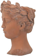 7 x 11 Visage Head Bust Planter, 11 Inch, Brown - Image 6