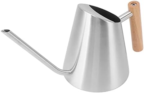 1300ml Watering Can, Durable Stainless Steel Watering Cans, Indoor Outdoor Long Spout Water Can for Succulent Bonsai Garden Flower(Stainless Steel) by Unknown