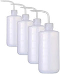 2pcs 500ml/17oz Safety Wash Bottle - Green Plastic Squeeze Bottle for Medical Label Soap Cleaning (Pack of 4) by Hatonseyan