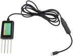 USB Soil Tester NPK Meter, Soil Analyzer for pH Moisture Temperature Salinity Conductivity, IP68 316L Stainless Steel Probe, Real-Time App Monitoring, USB Connection Tool by Unknown
