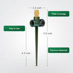 RESTMO 3 Pack Heavy-Duty Full-Metal Lawn Sprinklers for Yard - Image 2
