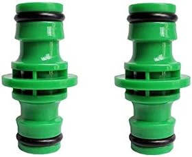 Gardening Irrigation Dripper 50 Pieces of 1/2 Inch Garden Plastic Quick Coupling Homemade Water Pipe 2-Way Hose Repair Joint Garden Irrigation Hose Fittings (Diameter : 1/2'') by Unknown