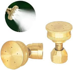 Garden Sprinkler Adjustable 5 Hole Brass Sprayer Nozzle M14 Atomizing Spray Fitting Hose - Image 3