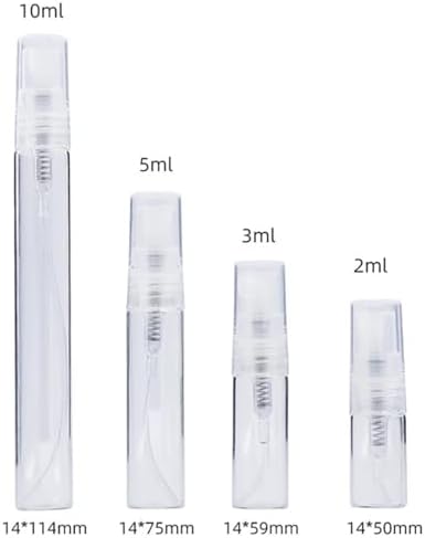 50PCS Refillable Perfume Bottles Portable Glass Spray Atomizer Travel Set - Image 2