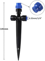 Garden Supplies Adjustable 1/4" Irrigation Misting Dripper 360degree Sprinkler Drip Watering Tool 4/7mm Hose Garden Yard Nozzle(5 PCS) - Image 4