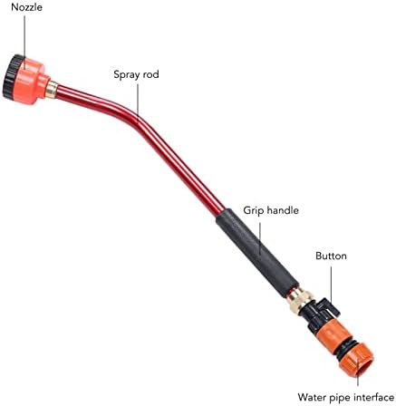 Plant Watering Devices, Watering Wand with Rotating Head Heavy Duty Aluminum Alloy Plastic Plant Watering Wand Adjustable Water Sprayer Wand for Garden Yard Farm(90cm) - Image 5