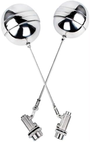 316 Stainless Steel Float Ball Valve 1/2" & 3/4" Port Automatic Water Level Controller with Adjustable Wheel(0.5inch) by Unknown