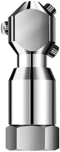 3/4" Cleaning Nozzle, 360° Rotating Spray Nozzle, 304 Stainless Steel Washing Nozzle, 50L/Min Flow High Pressure Continuous Rotary Washer Nozzle for Barrel Tank Cleaning by Milzeone