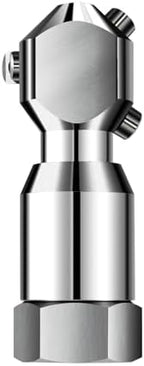 3/4" Cleaning Nozzle, 360° Rotating Spray Nozzle, 304 Stainless Steel Washing Nozzle, 50L/Min Flow High Pressure Continuous Rotary Washer Nozzle for Barrel Tank Cleaning by Milzeone