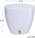 Gardenera 5.5" Deco Self Watering Pots for Indoor Plants in Cream (Set of 3) - Decorative Flower Pot with Water Level Indicator and Drainage Cartridge for All House Plants, Flowers and Herbs - Image 2